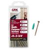Image 1 : GRK Fasteners R4 Multi-Purpose Screws #9 x 2-1/2 Inch (Lot of 2, 100 pcs Each)