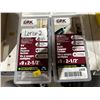 Image 2 : GRK Fasteners R4 Multi-Purpose Screws #9 x 2-1/2 Inch (Lot of 2, 100 pcs Each)