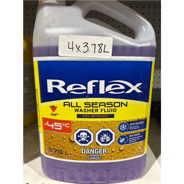 Reflex All Season Washer Fluid 4×3.78L , -45C