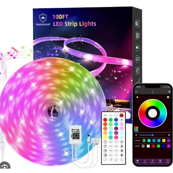 Outdoor LED Strip Lights, Waterproof, Model X0044HGG3N