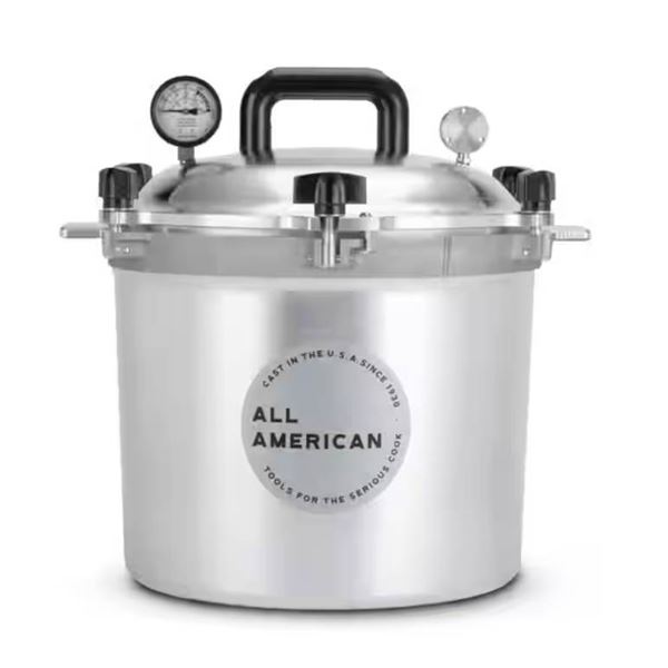 All-American Model 921 Heavy Cast Aluminum Pressure Canner/Cooker, 21.5 Qt Capacity