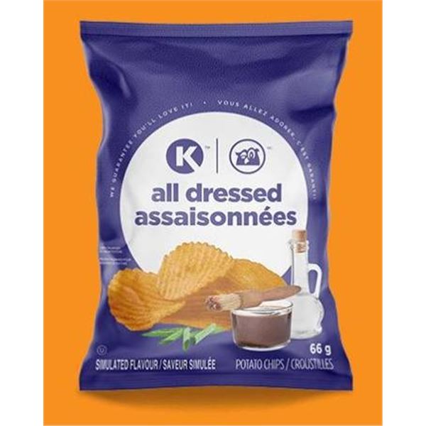 Circle K All Dressed Potato Chips 12 x 66g
