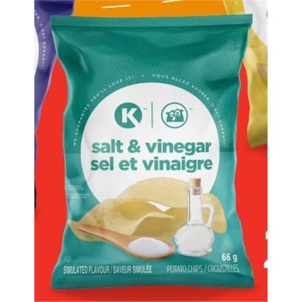 Circle K Salt and Vinegar Potato Chips – 7 x 180g