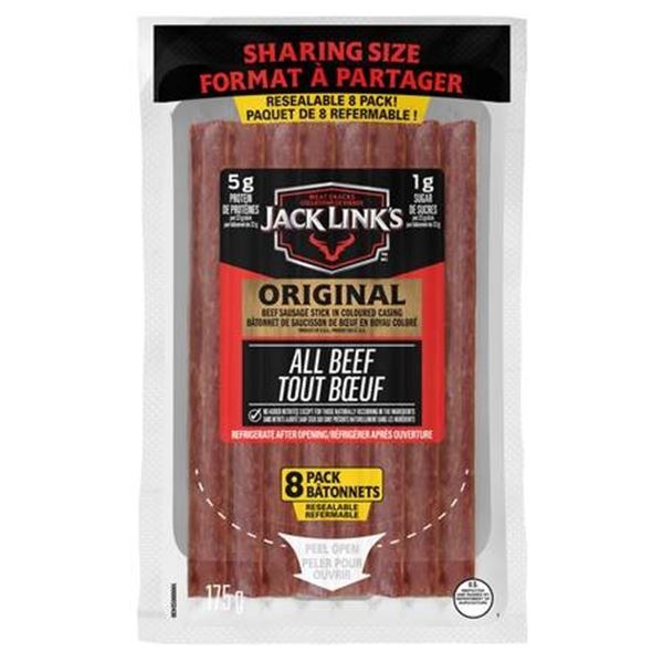 Jack Link’s All Beef Snack Sticks, 12x 370g Packages, Sharing Size