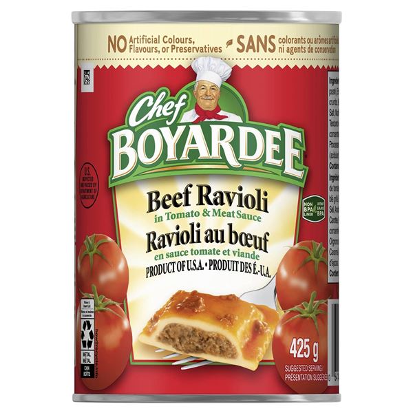 Chef Boyardee Beef Ravioli in Tomato & Meat Sauce, 8 Cans x 425 g