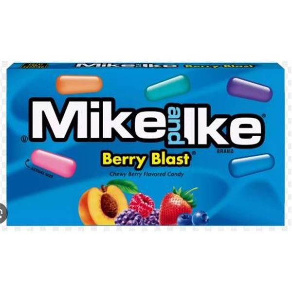 Mike and Ike Berry Blast Candy Lot, 12 Units, 120g Each