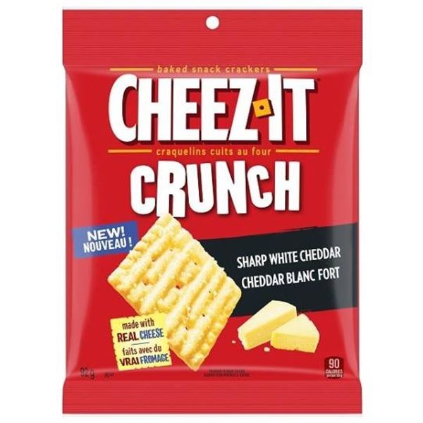 Cheez-It Crunch Sharp White Cheddar Crackers 6 x 92g