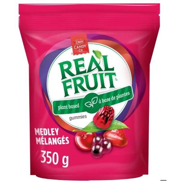 Dare Real Fruit 100 % Plant Based Snacks, 12 Packs, 350g Each