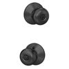 Image 1 : Weiser Safe Lock Keyed Entry Door Knob Set – Black