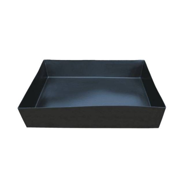 Black Rectangular Industrial Spill Tray 50x40x12″