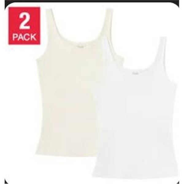 Frank By Frank And Oak Ladies’ Smoothing Contour Tank, 2-Pack, S/P