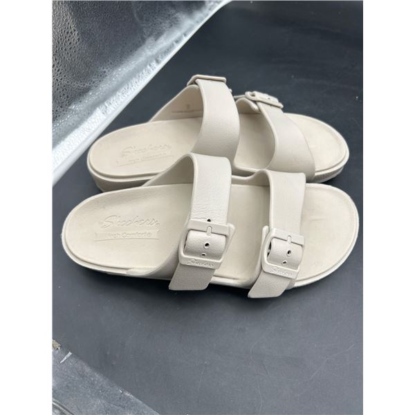 Skechers Arch Comfort Sandals Beige Size 8