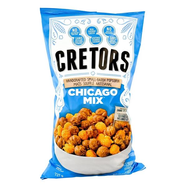 AH Cretors Chicago Mix Handcrafted Popcorn – 737 g Bag