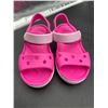 Image 2 : Pink Crocs Brand Sandals with Adjustable Straps Childs size 9