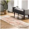 Image 1 : Revel and nuLOOM Machine-Washable Floral Runner Rug