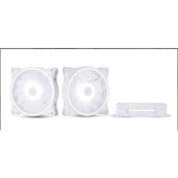 Heccooling WJN White Computer Fans – Set of 3, 120x120x25mm, 12V DC