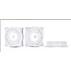 Image 1 : Heccooling WJN White Computer Fans – Set of 3, 120x120x25mm, 12V DC
