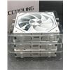 Image 2 : Heccooling WJN White Computer Fans – Set of 3, 120x120x25mm, 12V DC