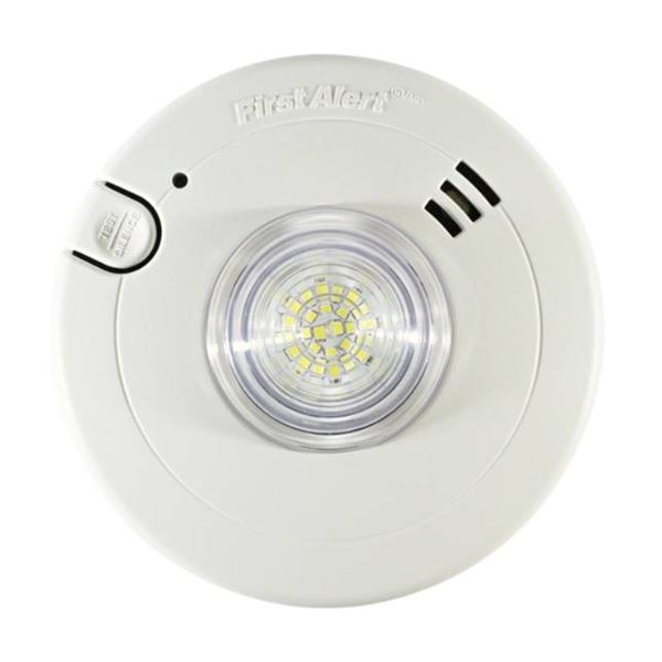 BRK Slim LED Strobe Smoke Alarm 120V Hardwired Model 7020BSL-LA