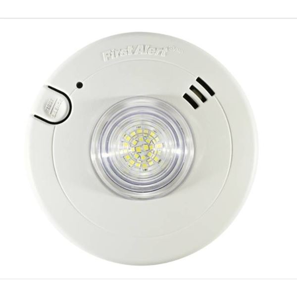 BRK 7020BSLA Slim LED Strobe Smoke Alarm with 120V Hardwired Feature