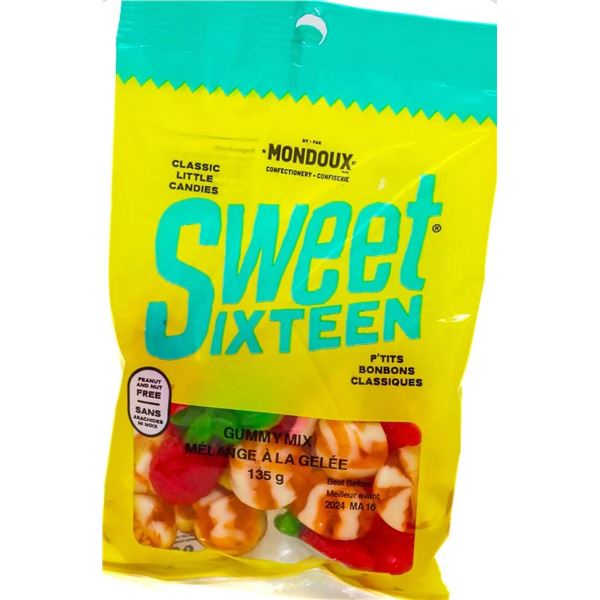 Mondoux Sweet Sixteen Gummy Mix 135g, Lot 87165