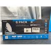 Image 3 : Ensenior 6-Pack 4-Inch Ultra-Thin LED Recessed Ceiling Lights With Junction Box
