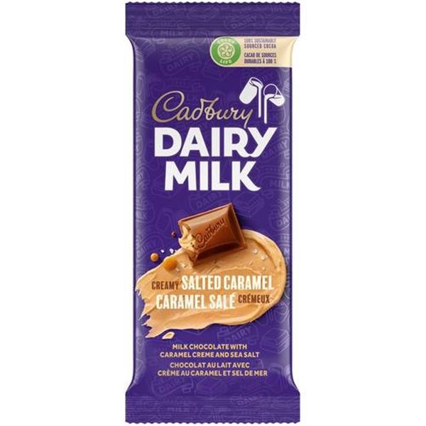 Cadbury Dairy Milk Creamy Salted Caramel Chocolate Bars 10x95g