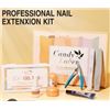 Image 1 : Candy Lover Nail Tips And Glue Gel Kit With UV LED Lamp