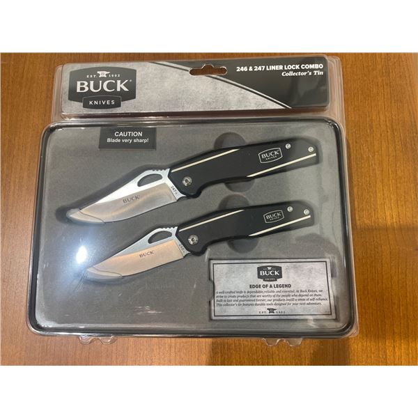 Buck Knives 246 & 247 Liner Lock Combo Set