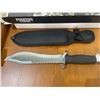 Image 2 : Defender Xtreme Fixed Blade Knife with Sheath and Sawback Edge