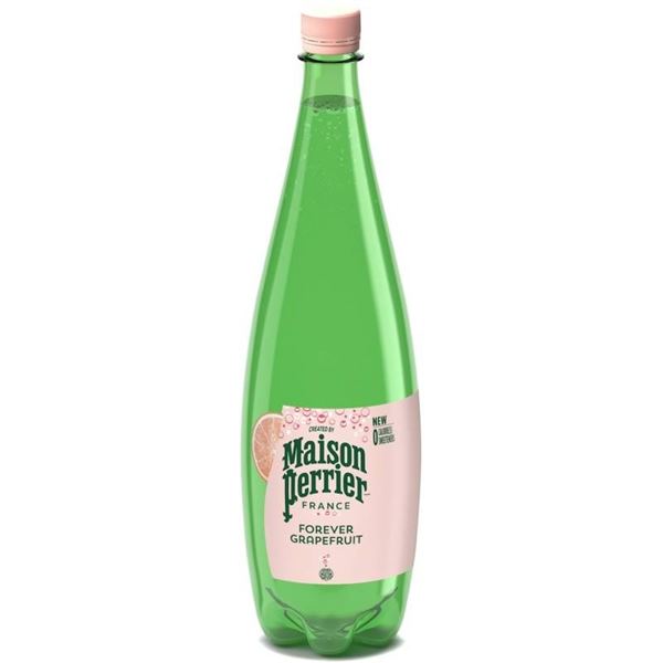 Maison Perrier Sparkling Water, 12x1L Bottles, Grapefruit Flavor