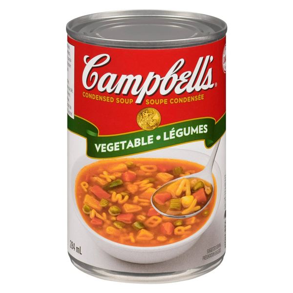 Campbell’s Vegetable Soup Cans, 24 x 284 mL Each