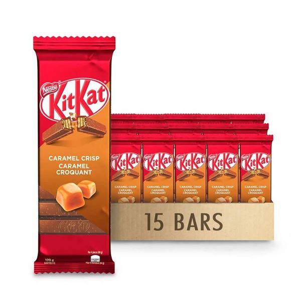 Nestle KitKat Caramel Crisp Chocolate Bars, 15 x 120 g