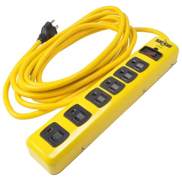 Yellow Jacket 6-Outlet Surge Protector with 15-Foot Cord