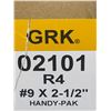 Image 4 : Lot of 5 – 9 X 2 1/2″ R4 GRK SCREW 100 PCS / PKG