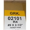 Image 4 : GRK #9 x 2-1/2 in R4 Self-Countersinking Multi-Purpose Screws (100 Count)