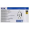 Image 1 : Eaton Standard Duplex Receptacle 15A 125V (Pack of 10)
