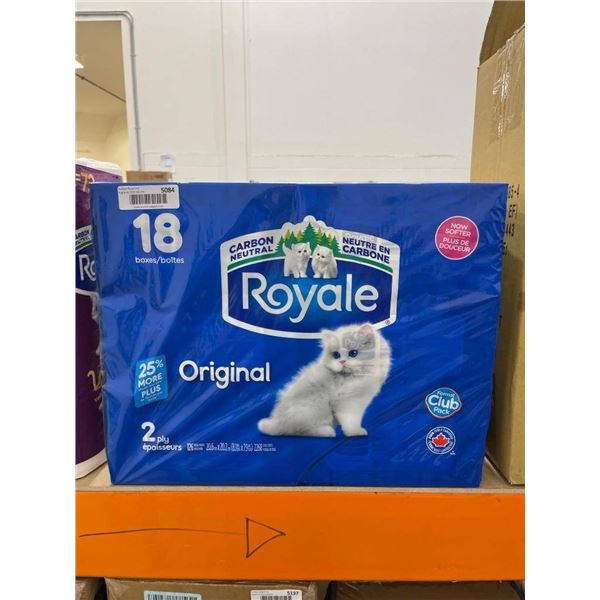 Royale Velour 2-Ply Bathroom Tissue, Case of 18 Rolls