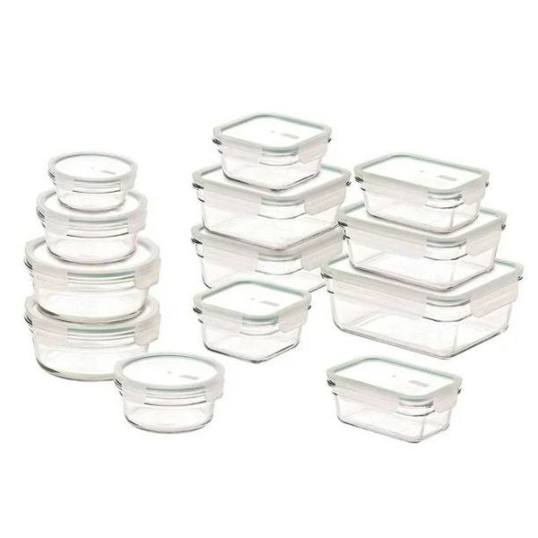 Glasslock 26-Piece Glass Container Set with Lids
