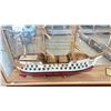 Image 5 : SPANISH GALLEON HAND MADE SHIP MODEL IN DISPLAY CASE BY A PRISONER FROM SILVERWATER PRISON