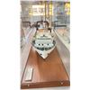 Image 2 : OFFSHORE SUPPLIER VESSEL MODEL SHIP IN DISPLAY CASE WITH INFO PLAQUE