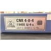 Image 3 : (2) SAMHONGSA CO. LTD. CANADIAN NATIONAL RAILWAYS CNR 4-8-4 #6400 U-40A SCALE MODEL TRAINS