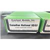 Image 3 : (3) AJIN PRECISION MFG. OVERLAND MODELS INC. CANADIAN NATIONAL SD50 HO SCALE MODEL TRAINS