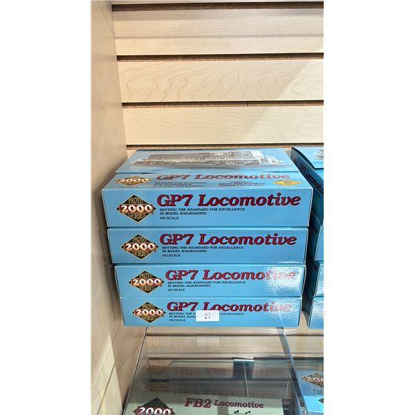 (4) LIFE-LIKE TRAINS 2000 PROTO SERIES GP7 LOCOMOTIVE LIMITED EDITION HO SCALE MODEL TRAINS