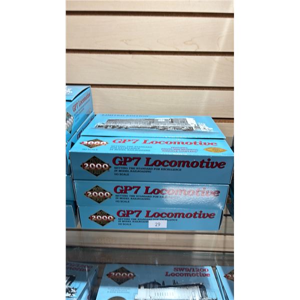 (3) LIFE-LIKE TRAINS 2000 PROTO SERIES GP7 LOCOMOTIVE LIMITED EDITION HO SCALE MODEL TRAINS