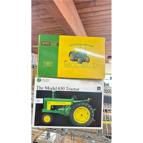 ERTL BRITAIN 2007 EDITION JOHN DEERE HERITAGE SERIES 1937 MODEL D 1/16 DIE-CAST METAL TRACTOR &