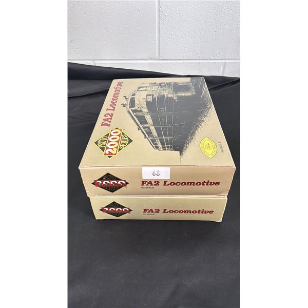 (2) LIFE-LIKE PROTO 2000 SERIES FA2 LOCOMOTIVE CANADIAN PACIFIC HO SCALE MODEL TRAINS