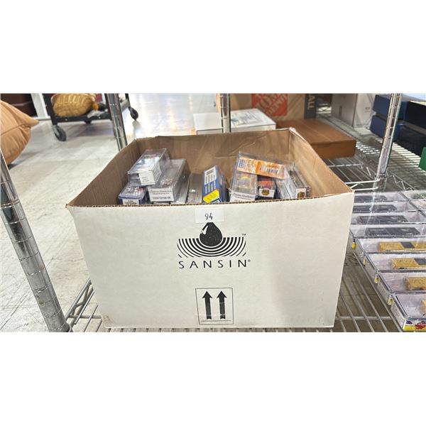 BOX OF ASSORTED SCALE MODEL TRAINS