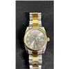 Image 2 : SILVER & GOLD 2-TONE ROLEX OYSTER PERPETUAL DATE-DATE WATCH W/ DIAMOND MARKERS - *REPLICA*