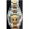 Image 3 : SILVER & GOLD 2-TONE ROLEX OYSTER PERPETUAL DATE-DATE WATCH W/ DIAMOND MARKERS - *REPLICA*